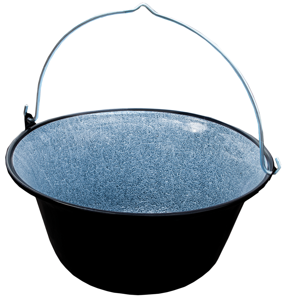 Traditionele Soeppan Van Staal KOTARBAU Hongaarse Goulashketel Geëmailleerd 10 Liter - Voor Driepoot Of Kampvuur Geëmailleerde Kookketel Voor Buiten