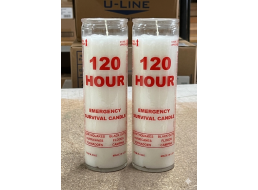 Emergency Candle, 120 hr, 2 pack