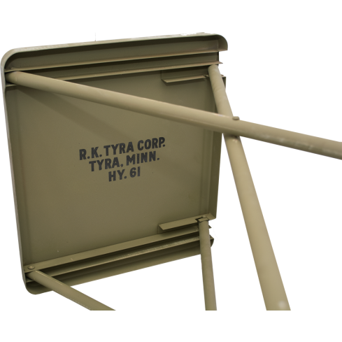 U.S. G.I. Vintage Heavy Duty Folding Table, 1955 Dated, Unused