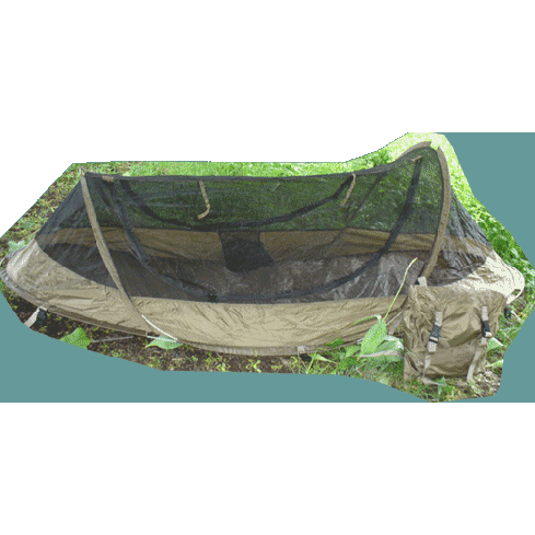USGI Bed Net 86" Self Supporting Pop Up Tent w/ Storage Pouch Woodland MINT/LN 