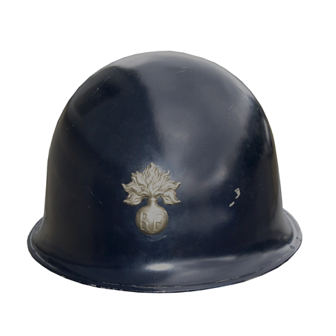Vintage French Foreign Legion Helmet with Emblem - Coleman's