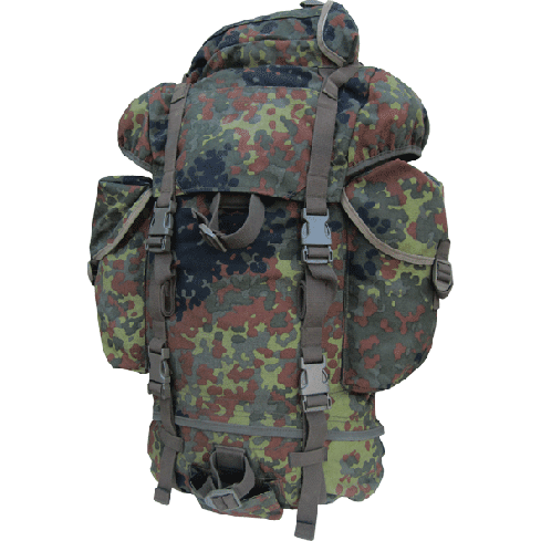 Military Camouflage School Bag Flecktarn Camo BACKPACK Day Pack RUCKSACK Small 