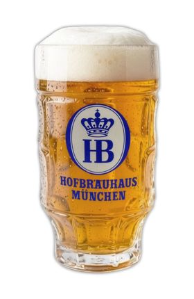 Vintage German Glass Beer Mug
