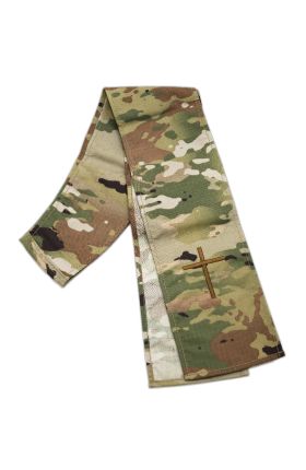 U.S. G.I. OCP Camo Christian Chaplain Stole