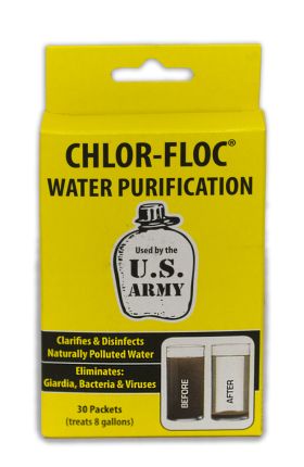 Chlor-Floc Water Purification Packets