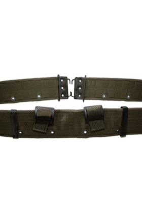 Vintage British Military Cotton Web Belt