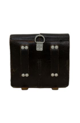 Vintage German Military Leather Double Mag Pouch