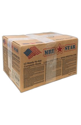 Case of 12 Ready to Eat Ration Kits (MRE) with Heaters