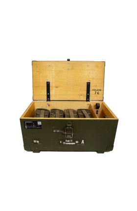 Vintage Swiss Army EN50-A Field Telephone