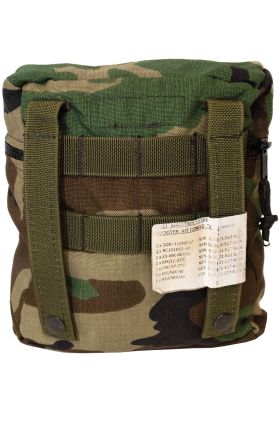 U.S. G.I. Zip Top Woodland Camo Satchel