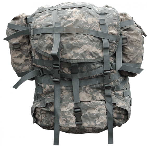 military rucksack with frame