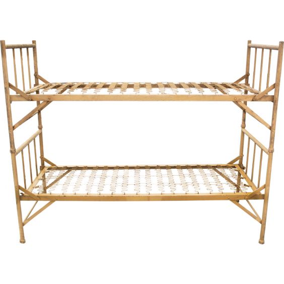 Rent The Bunk Bed Steel Frame Italian Military Portable Cot Heavyweight Cotton 41310 38 Ebfs Ships Throughout The Usa Rollaway Beds Shipped Within 24 Hours