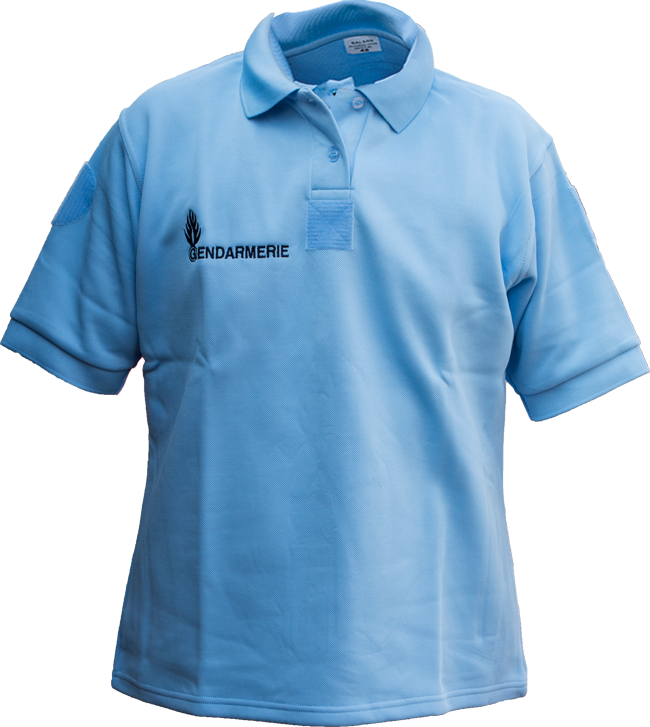 完璧 Shirt, Polo Gendarmerie Police French Short Colemans | Sleeve 警察グッズ