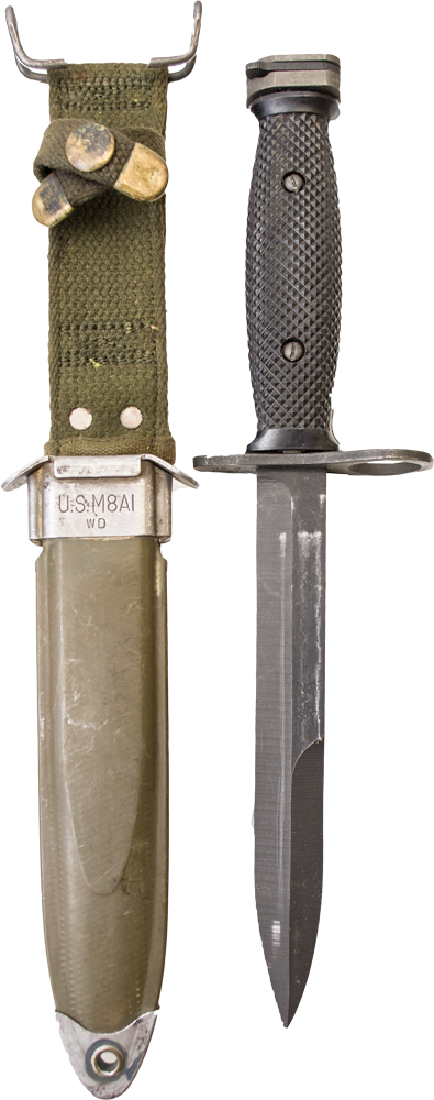 U.S. G.I. M7 Bayonet with M8A1 Scabbard, Like New | Colemans