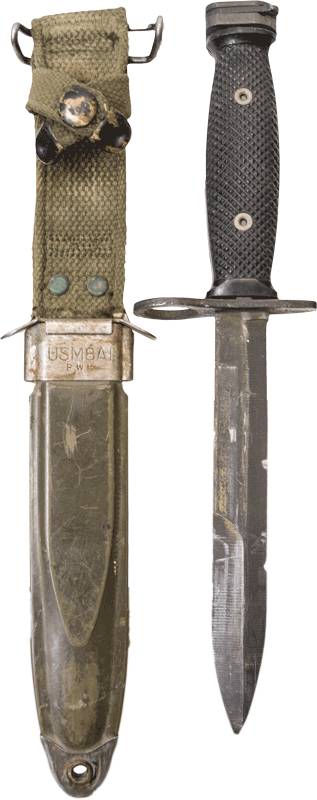 U.S. G.I. M7 Bayonet with M8A1 Scabbard, Used - Coleman's