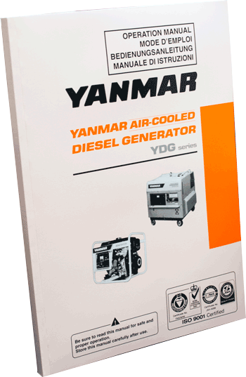 Yanmar YDG Series Diesel Generator Technical Manual | Colemans