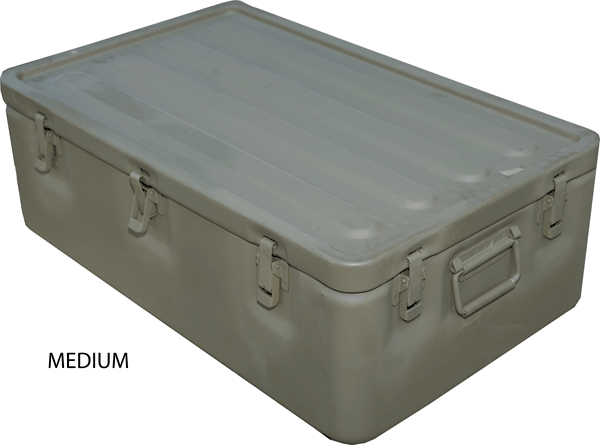 Military Water-Tight Aluminum Medical Supply Chest Storage Box Container