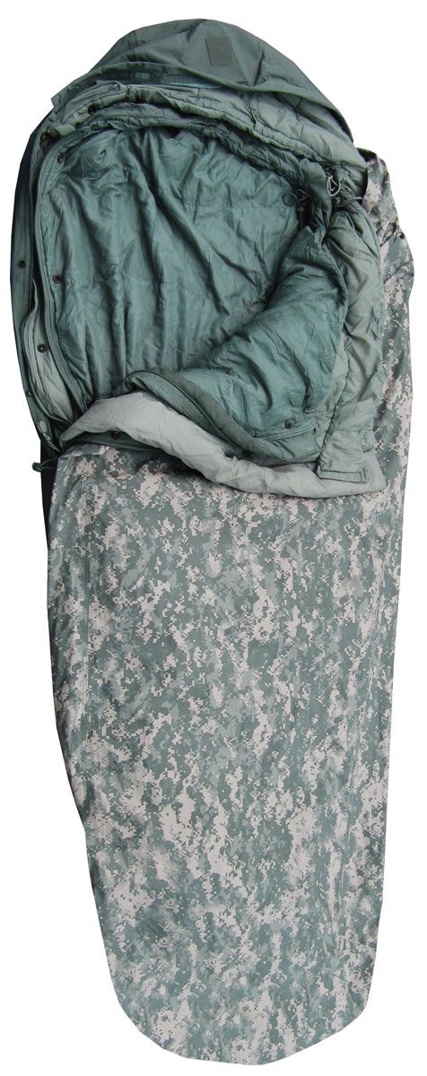 Urban Grey Sac de couchage intermédiaire – ACU – Fait partie du système de sommeil modulaire militaire 5 pièces