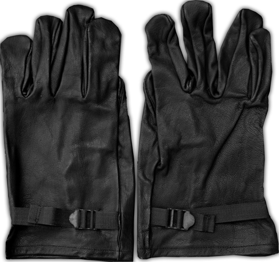 2 Pack Military Issue D3-A Leather Gloves, Used