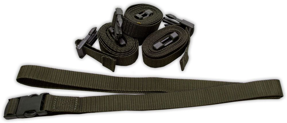 Dutch Military General Purpose Adjustable Utility Strap, 6 Pack