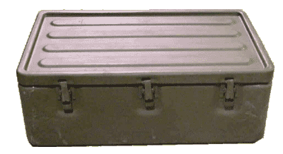 Military Water Tight Aluminum Medical Supply Chest Storage Container  30x12x18
