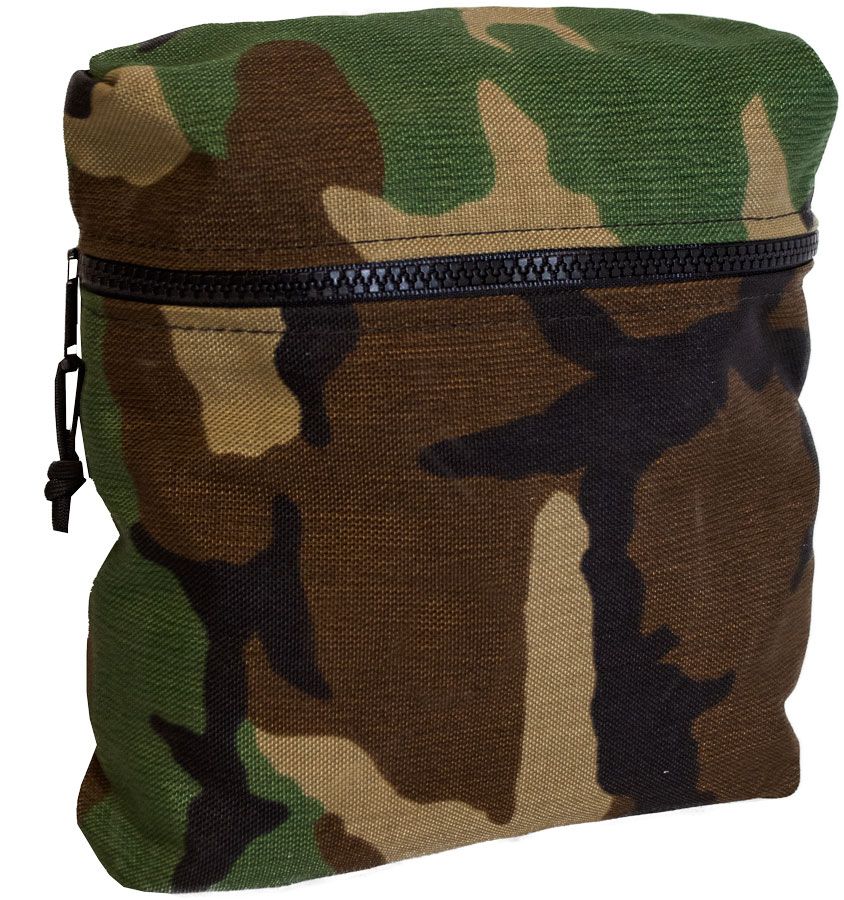 U.S. G.I. Zip Top Woodland Camo Satchel