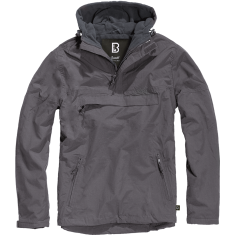 Brandit Fleece-Lined Quarter Zip Windbreaker 