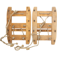 Vintage Swiss Military Mountain Troop Snowshoes