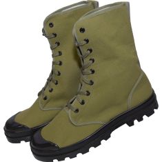 French Military Style Canvas Commando Boots