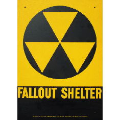 Fallout Shelter Sign from Cold War Era