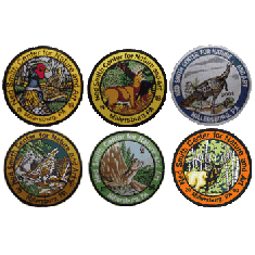 Ned Smith Patches, Set of 6