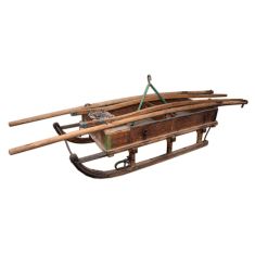 Swiss Army WWII Oak Transport Sled