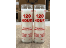 Emergency Candle, 120 hr, 2 pack