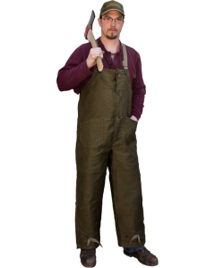 Italian Navy Wool Lined Bibs