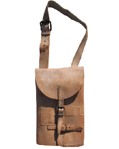 French Military Folding Leather Tool Case