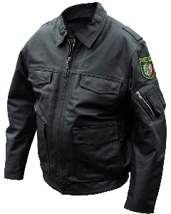 German State Police Leather Coat
