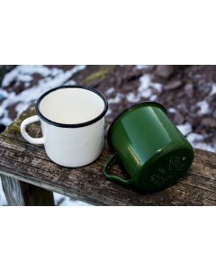 Vintage Russian Military Enamelware Cup