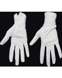 Italian Military White Cotton Parade Gloves, 2 Pack