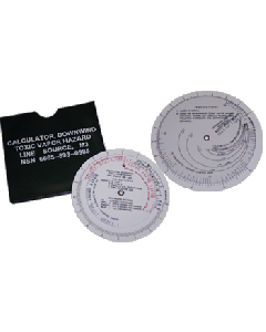 Indicator Calculator, Downwind Toxic Vapor Hazard Line Source, 2 pack