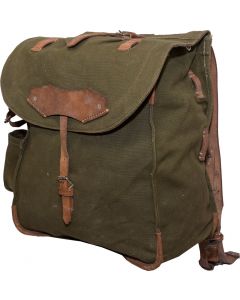 Romanian Military Rucksack with Leather Trim