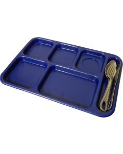 U.S. G.I. Cambro 6-Compartment Meal Tray, 4 Pack