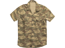 Turkish Military Short Sleeve Field Shirt, Used - Large
