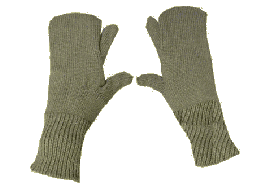 Trigger Finger Mittens, U.S. G.I., 2 Pair - Large