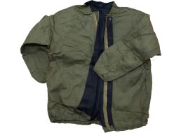 U.S. G.I. 2 Piece Charcoal Lined Chemical Protective Olive Drab Suit - Large