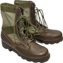 Italian army military surplus leather combat assault boots 