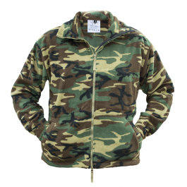 Woodland Camo Jacket - Fleece Camouflage Jacket