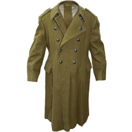Military Trench Coat | Romanian Military Surplus Wool Trench Coat