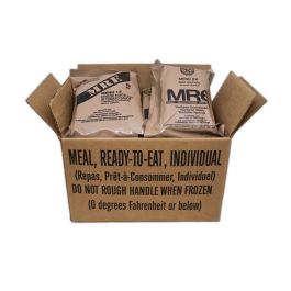 Army Rations Case U.S. G.I. Ready Rations, Meals Ready-to-Eat, Case of 12