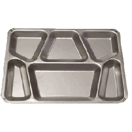 5枚 米軍 アメリカ軍 mess tray メストレー 放出品 Mess Tray, Military Stainless Steel, Used - Coleman's Military Surplus