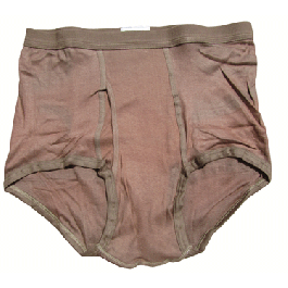 U.S. MILITARY ISSUE BROWN UNDERWEAR DRAWERS BREIFS SIZE 36 MADE USA *NEW*